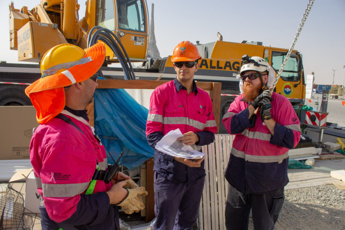 Team UOW Desert Rose Dubai Construction Day 5-7