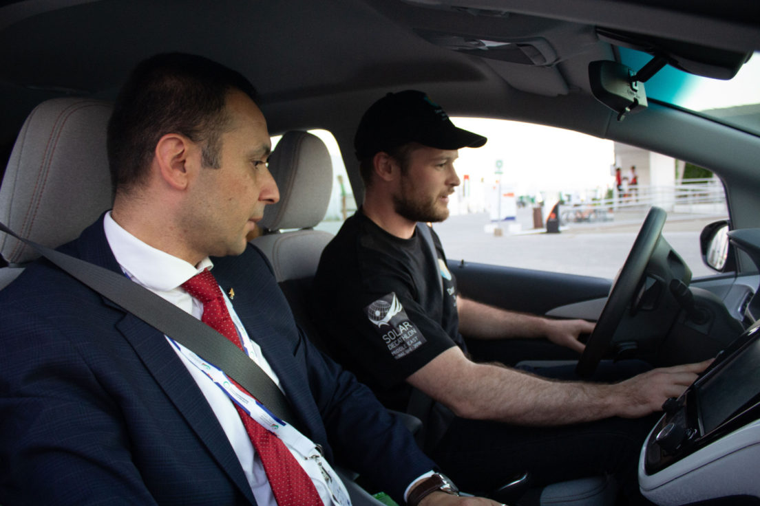 Team UOW SDME2018- Chevrolet demonstrating their vehicle