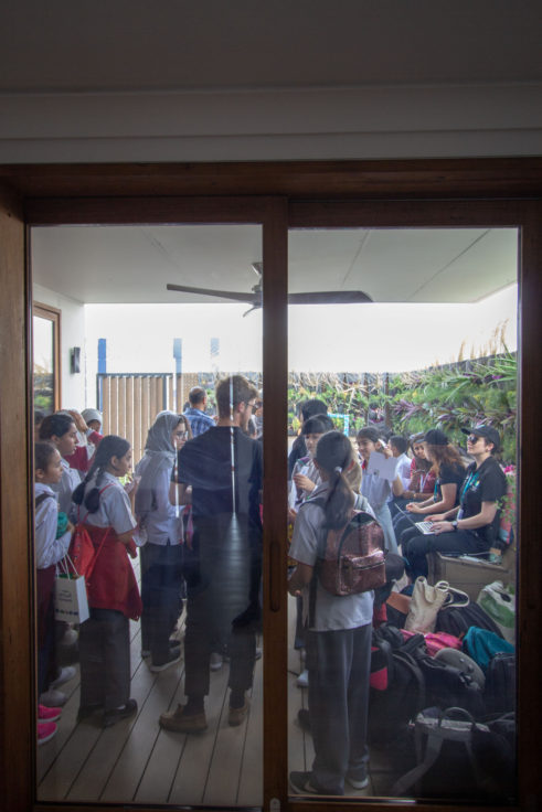 Team UOW SDME2018 Tours- Back deck full of guests