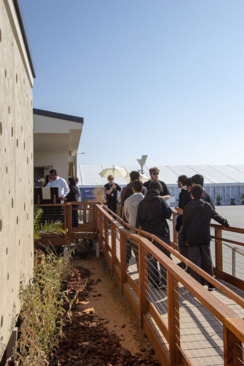 Team UOW SDME2018 Tours- Guests visiting the Desert Rose House