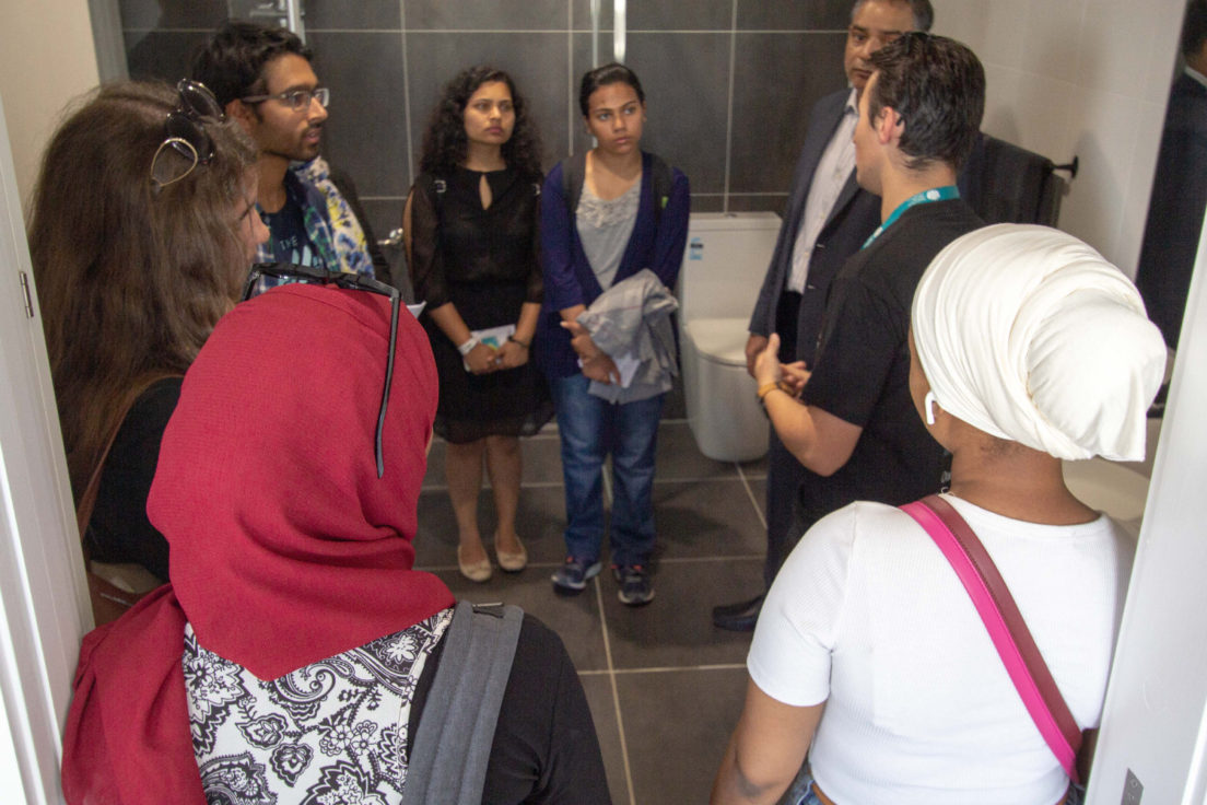 Team UOW SDME2018 Tours- Showing the bathroom